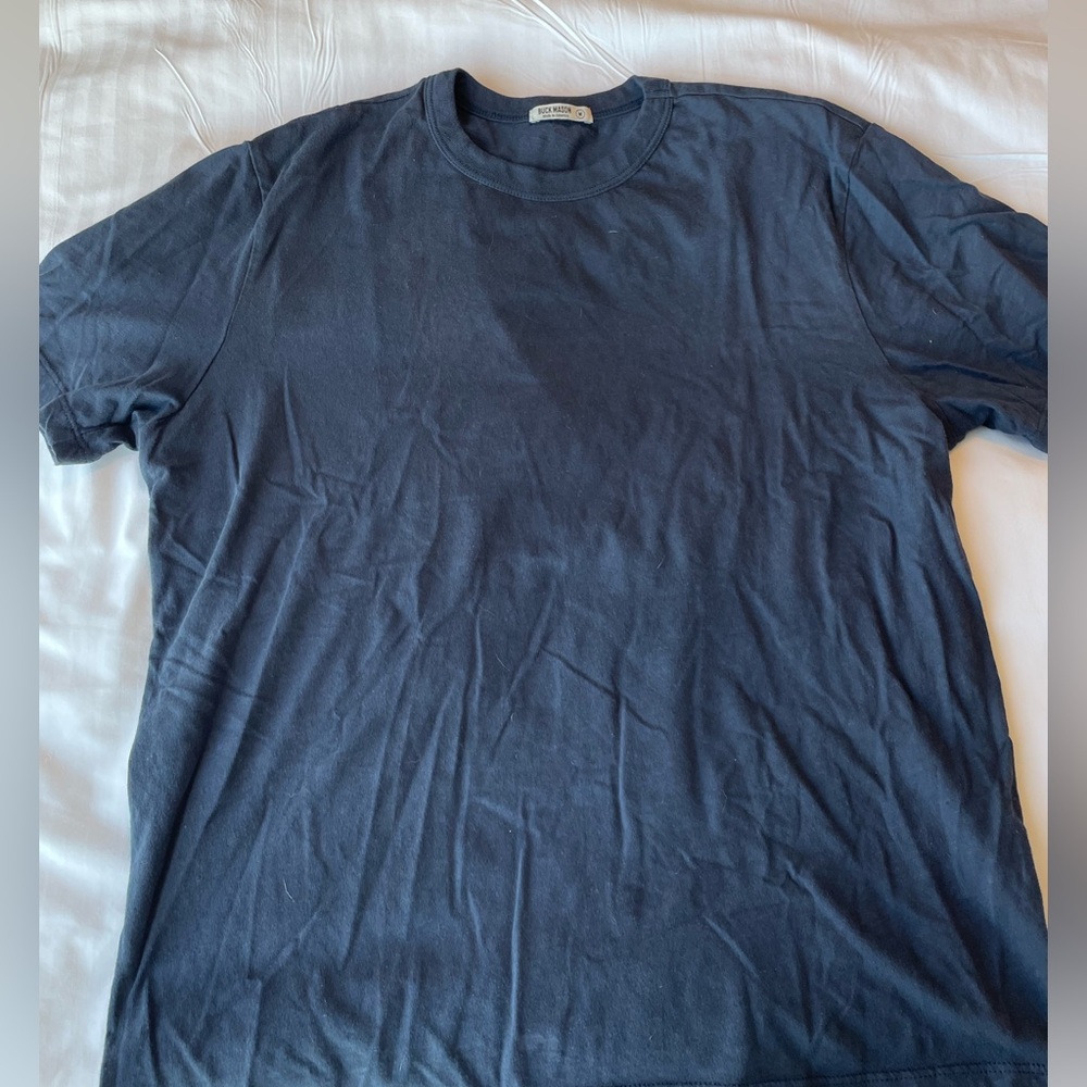 NEW Buck Mason -Classic Men's Crew Neck T-Shirt - Navy